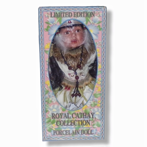 Royal Cathay Limited Edition Native American Porcelain Doll - 20" - Picture 6 of 8